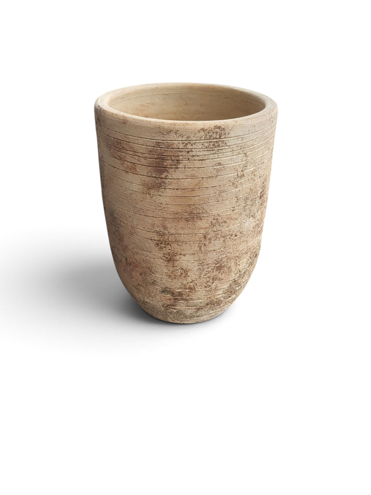 Stria No. 25. - Terracotta Decorative Vase-2
