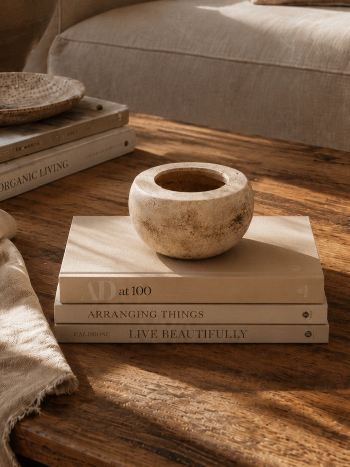 Petra No. 04 — Taça Decorativa Artesanal em Terracota