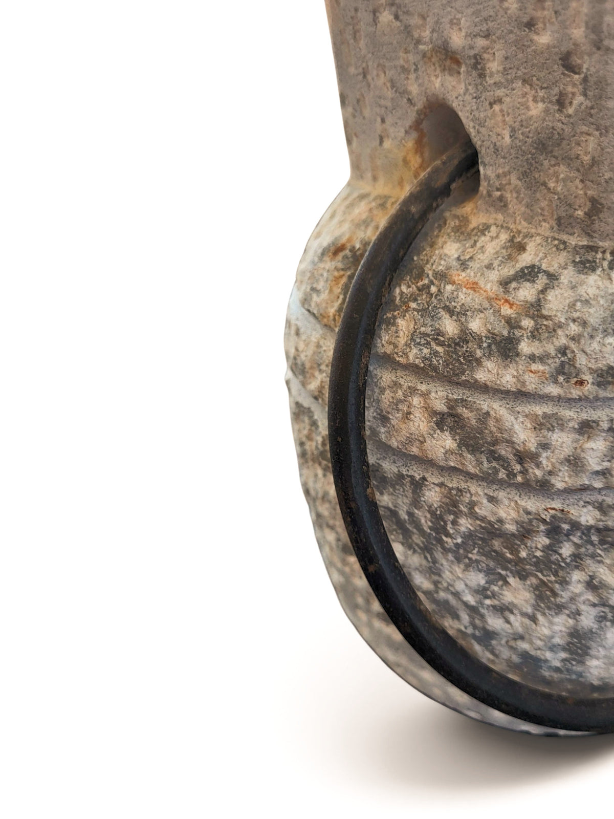 V.L24 Natural Stone Doorstop - Iron Ring Handle-4