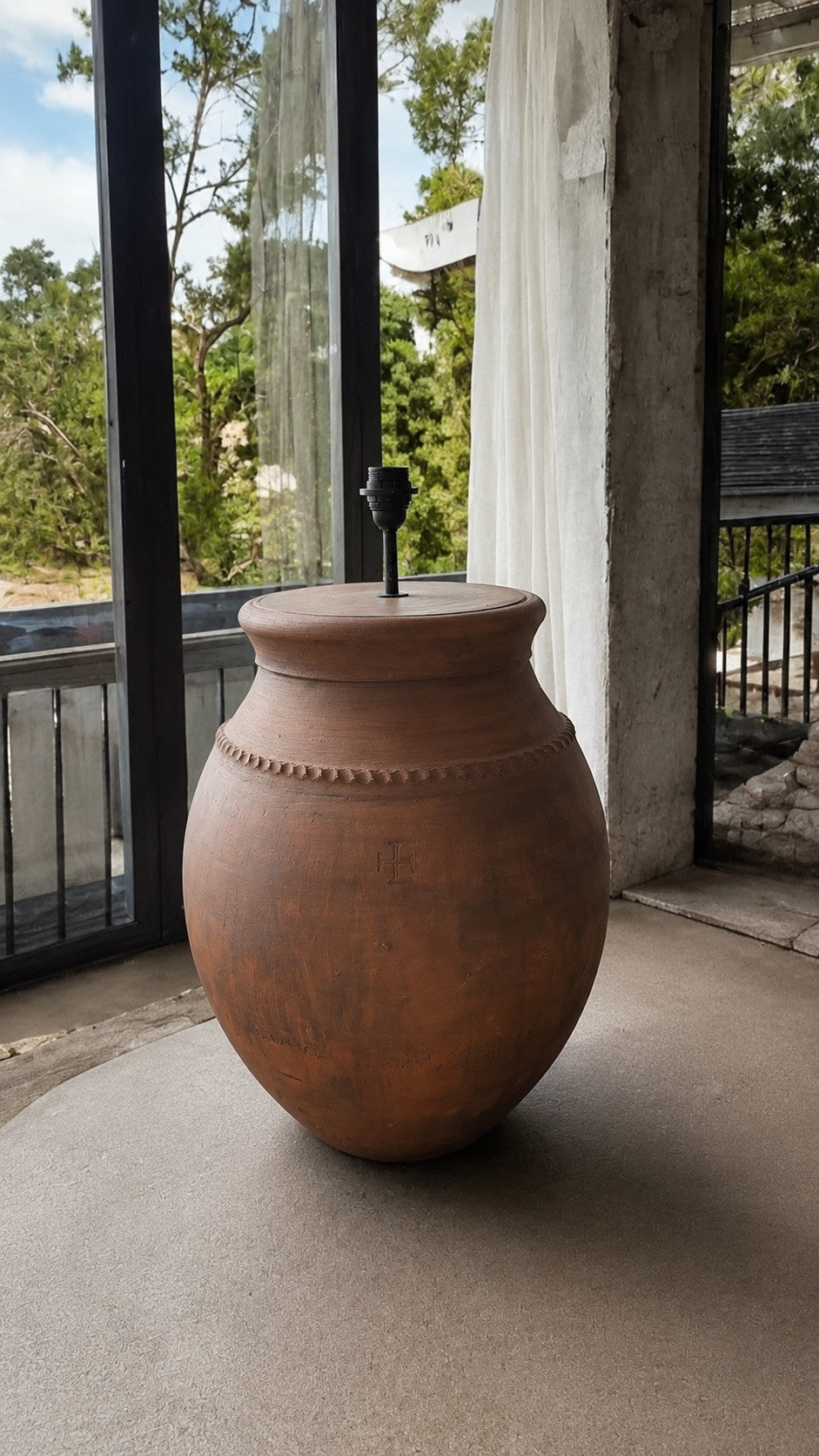 Terracotta Nº54 — Candeeiro Artesanal de Chão-8