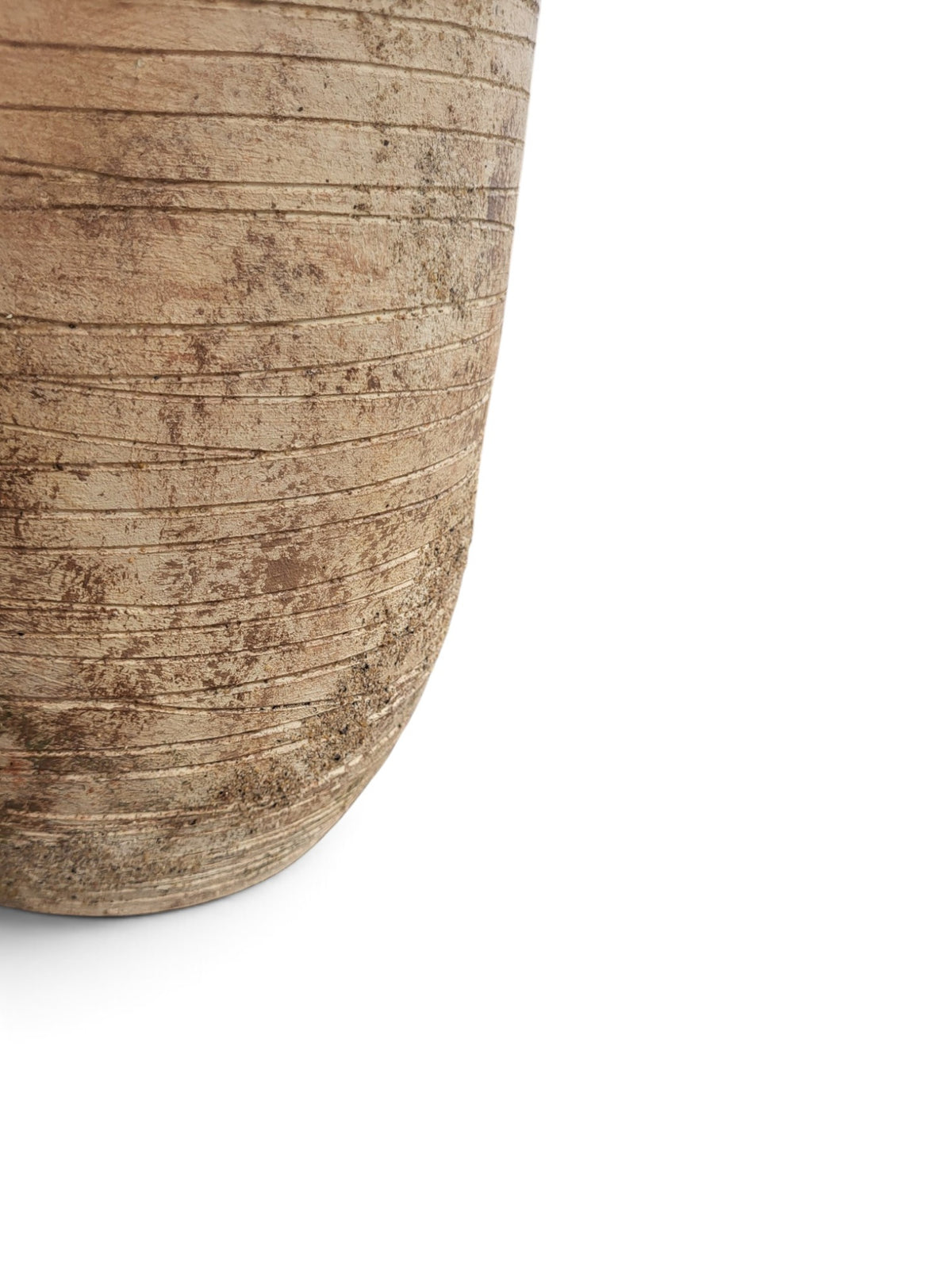 Stria No. 25. - Terracotta Decorative Vase-4